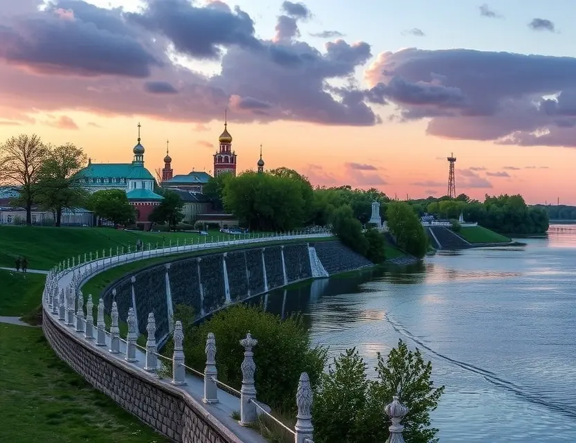 Коломна: красивые набережные